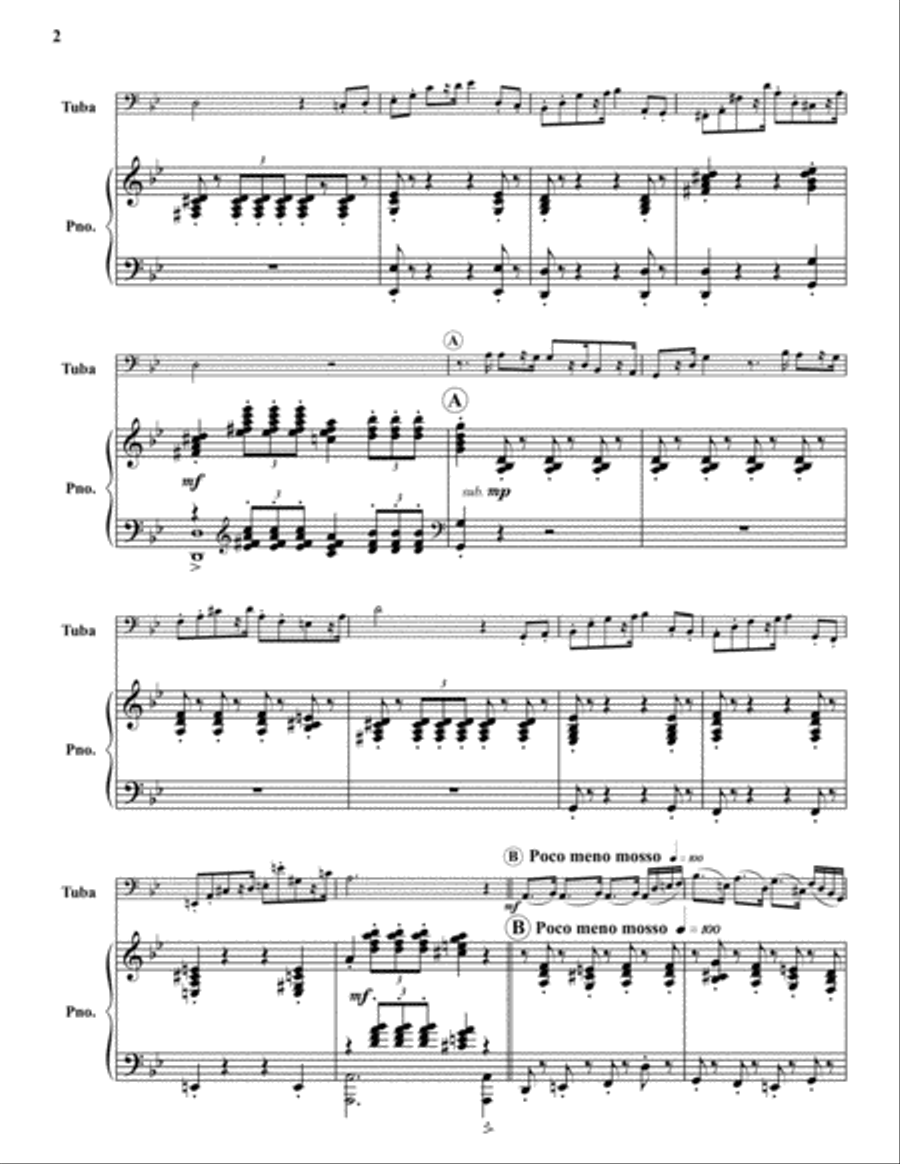 Concerto (Wars and Rumors of War) Tuba scores gallery preview page 2
