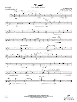 Nimrod (from Elgar's Variations): (wp) B-flat Tuba B.C.