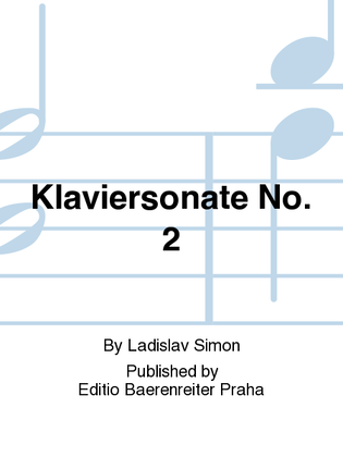 Book cover for Klaviersonate no. 2