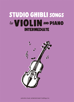 Book cover for Studio Ghibli Songs for Violin and Piano/English Version