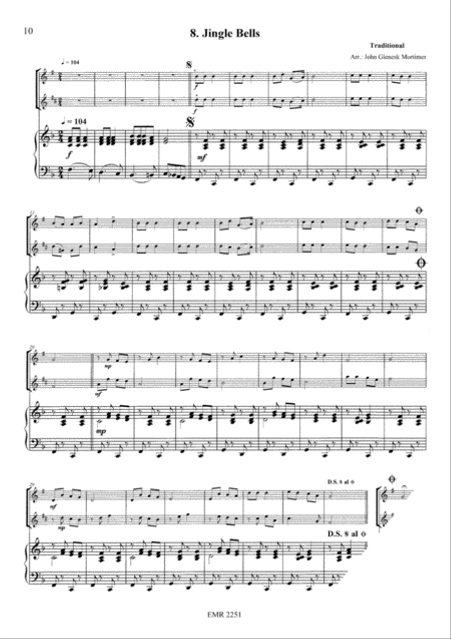 Easy Christmas Duos Woodwind Ensemble scores gallery preview page 5