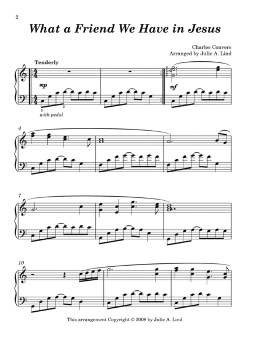 Hymns for Church and Worship Piano Solo scores gallery preview page 3