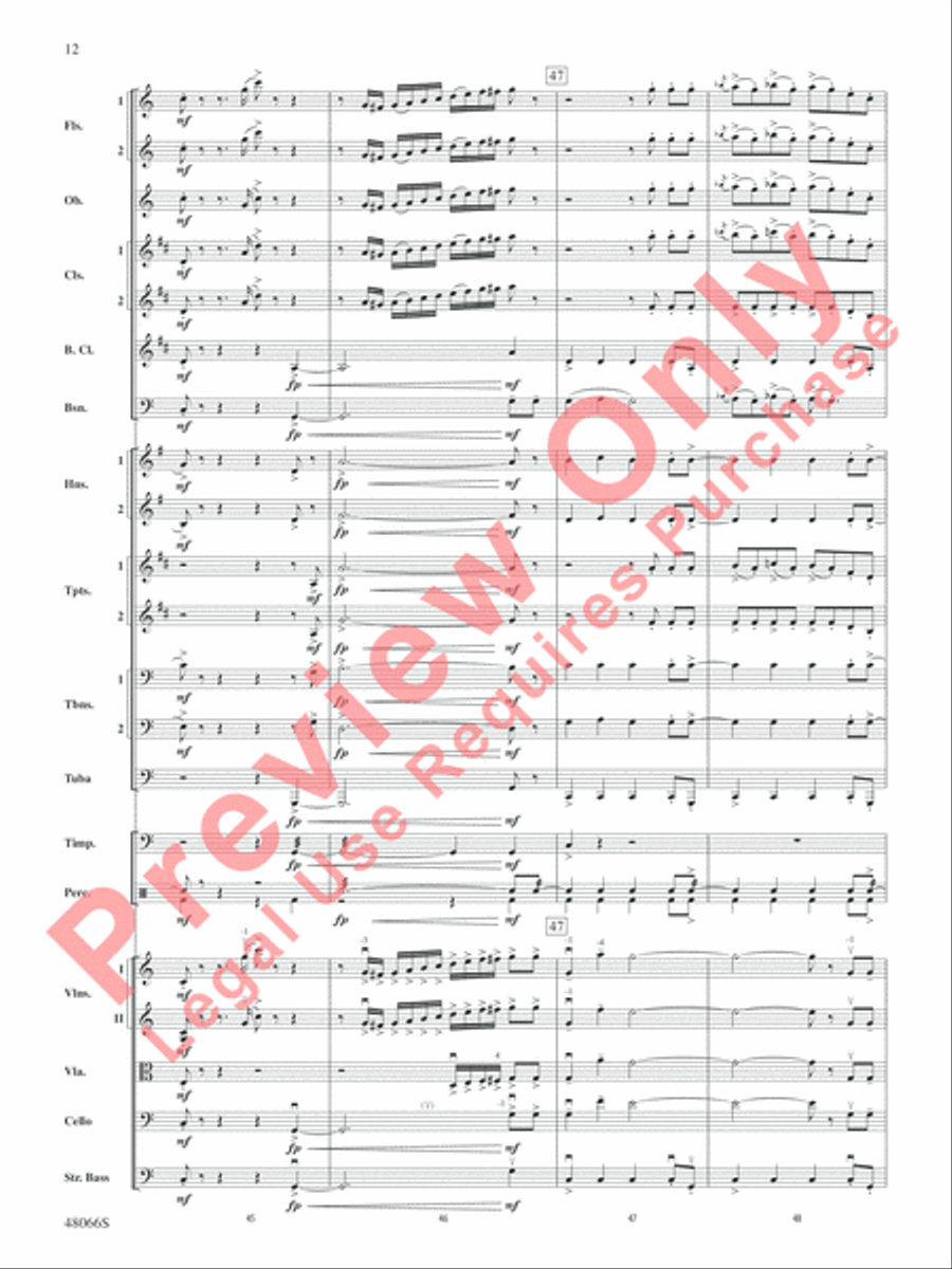 Blue Tango Full Orchestra scores gallery preview page 13
