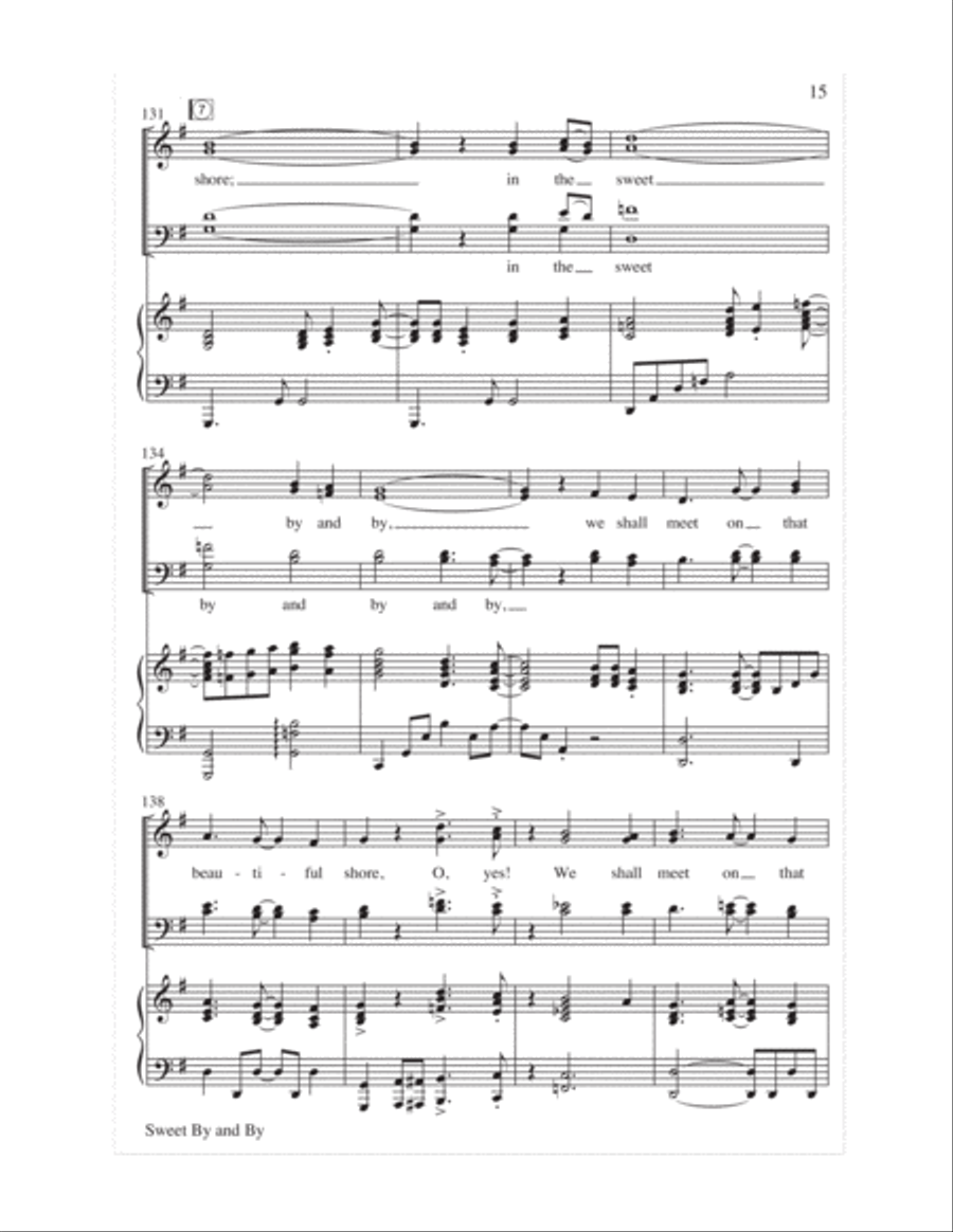 Sweet By and By 4-Part scores gallery preview page 16