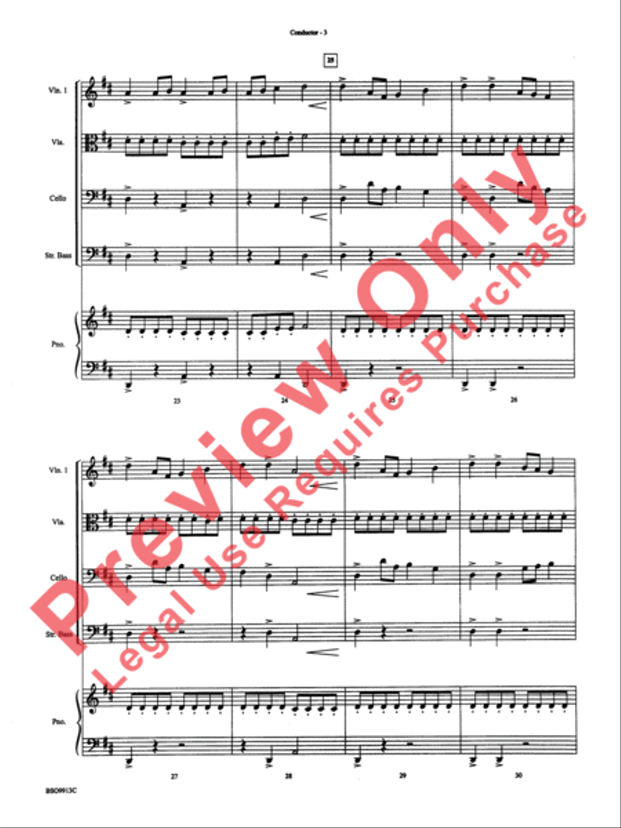 To Dance in the Fields of Glory String Orchestra scores gallery preview page 6