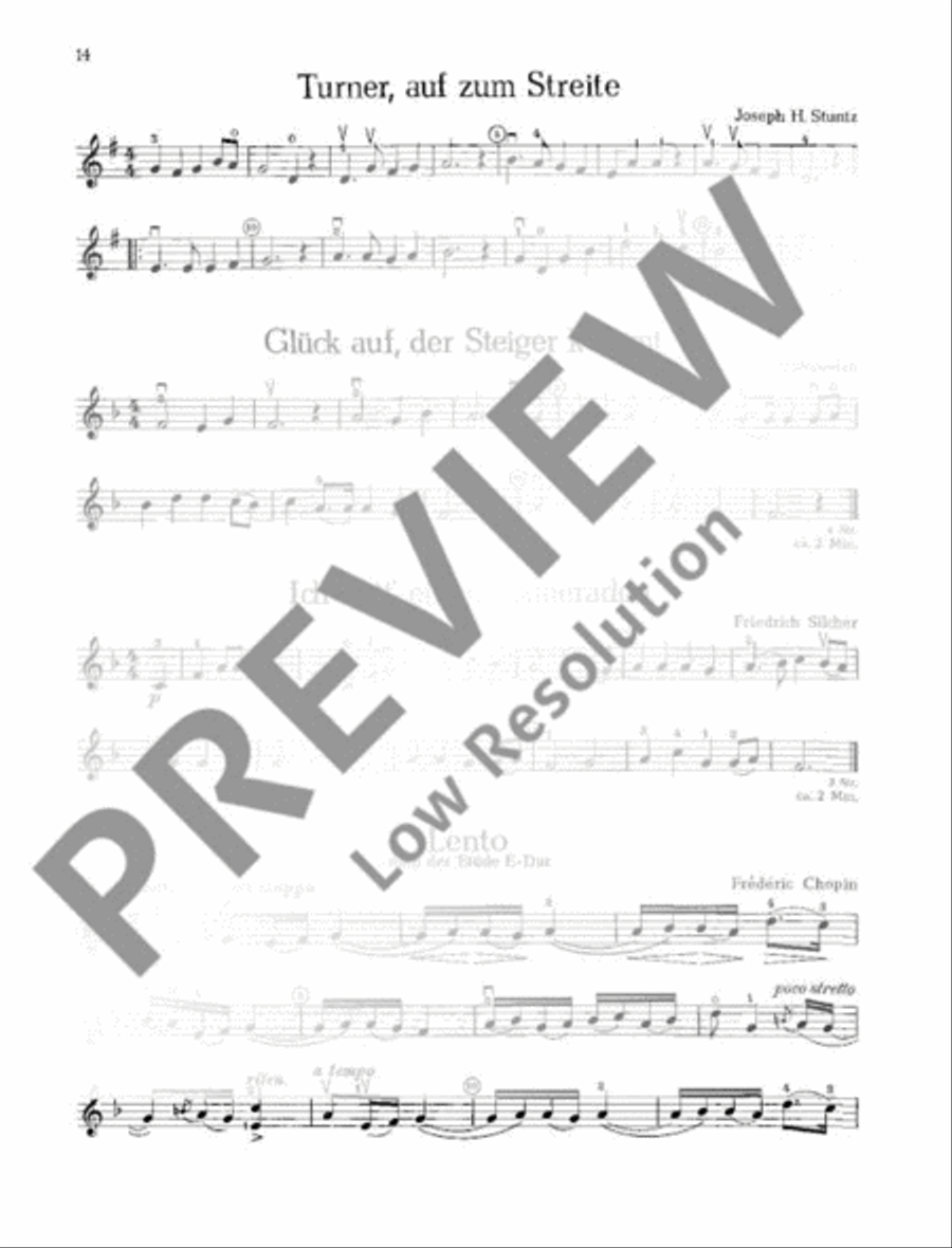 Musik zur Feier Violin scores gallery preview page 15