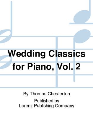 Book cover for Wedding Classics for Piano, Vol. 2