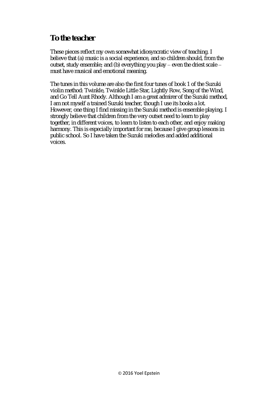Open String Symphony 4: Twinkle Twinkle and More. Easy ensemble pieces for mixed skill levels String Orchestra scores gallery preview page 3