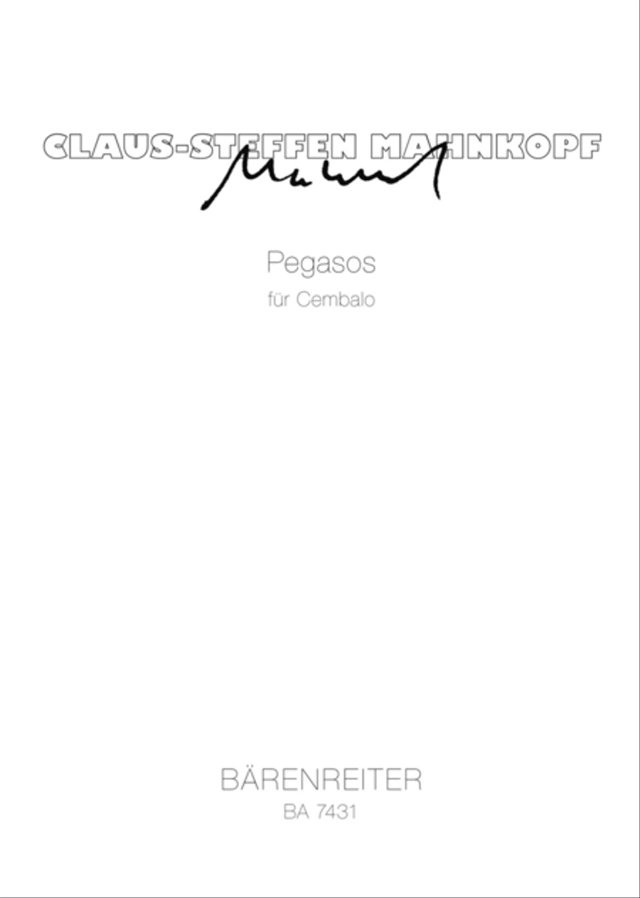 Pegasos for Harpsichord Harpsichord scores gallery preview page 1