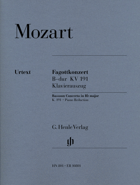 Mozart : Bassoon Concerto in B-flat Major, K. 191