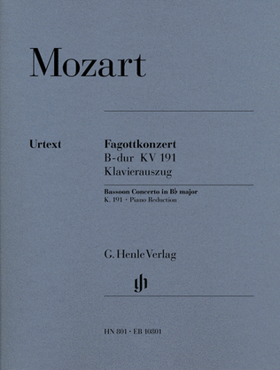 Book cover for Bassoon Concerto in B-flat Major, K. 191