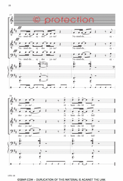 Hands Are Knockin' - SATB Octavo image number null