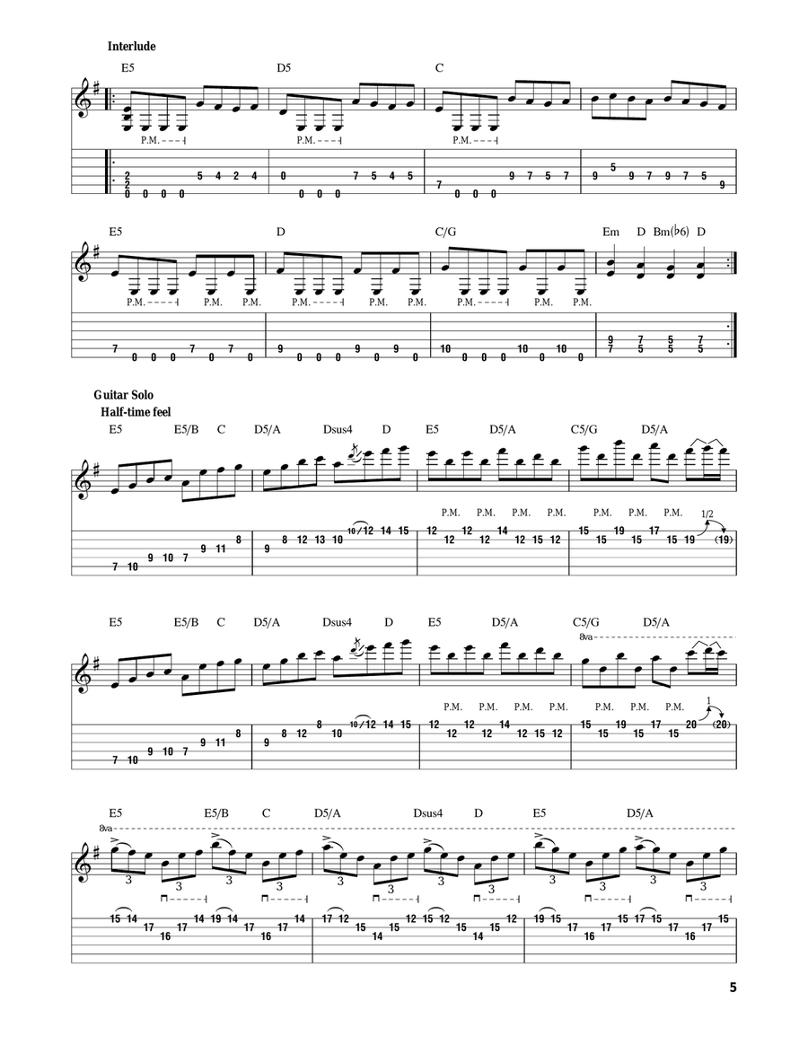Two Weeks Acoustic Guitar scores gallery preview page 5
