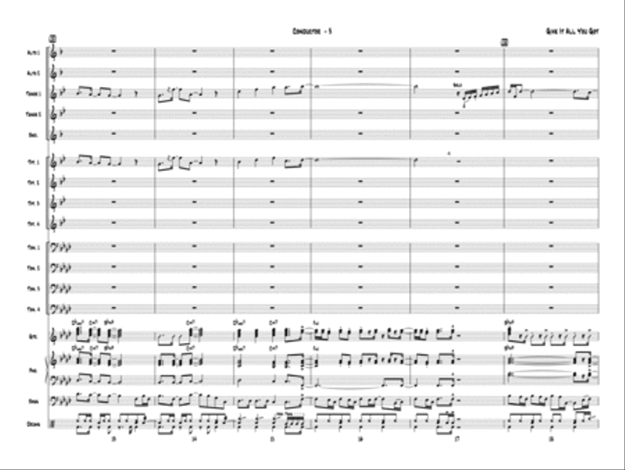 Give It All You Got: Score Jazz Ensemble scores gallery preview page 5