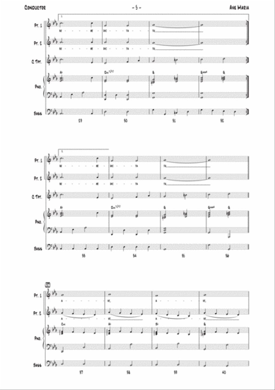 Ave Maria Choir scores gallery preview page 5