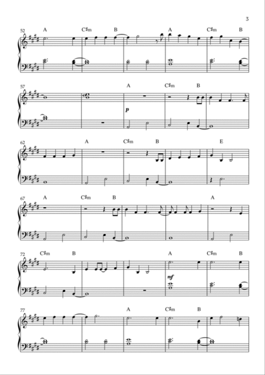 My Universe Easy Piano scores gallery preview page 3