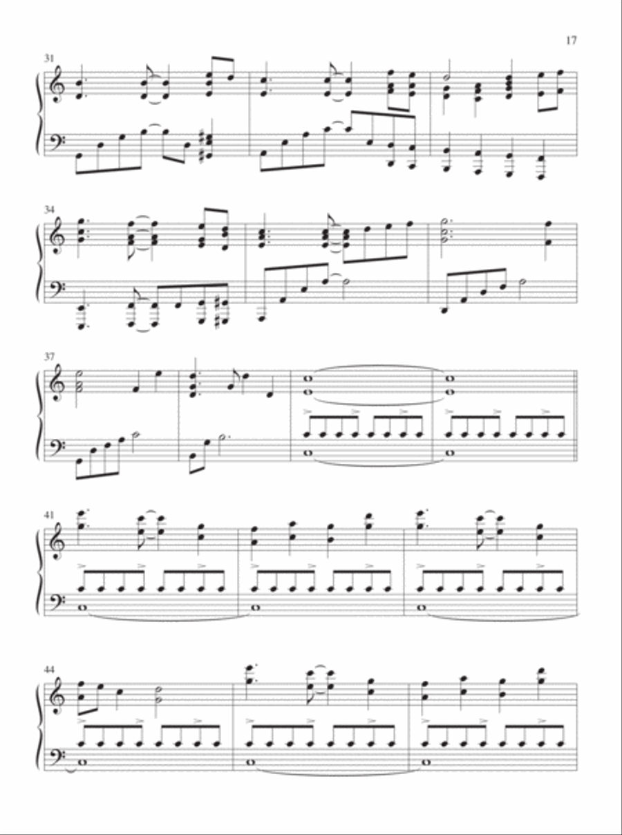 A Still and Silent Night A Still and Silent Night Piano Solo scores gallery preview page 9