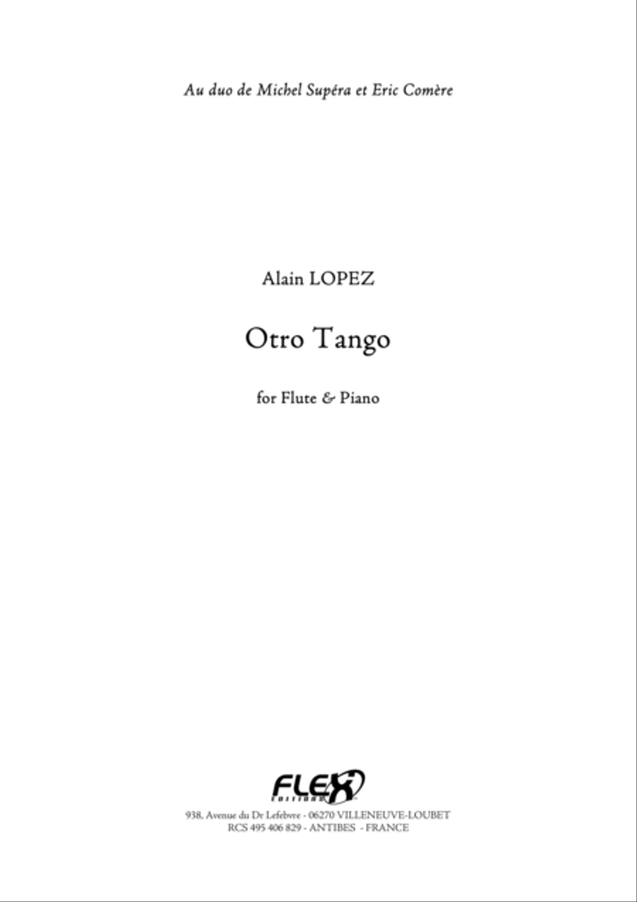 Otro Tango Flute Solo scores gallery preview page 1