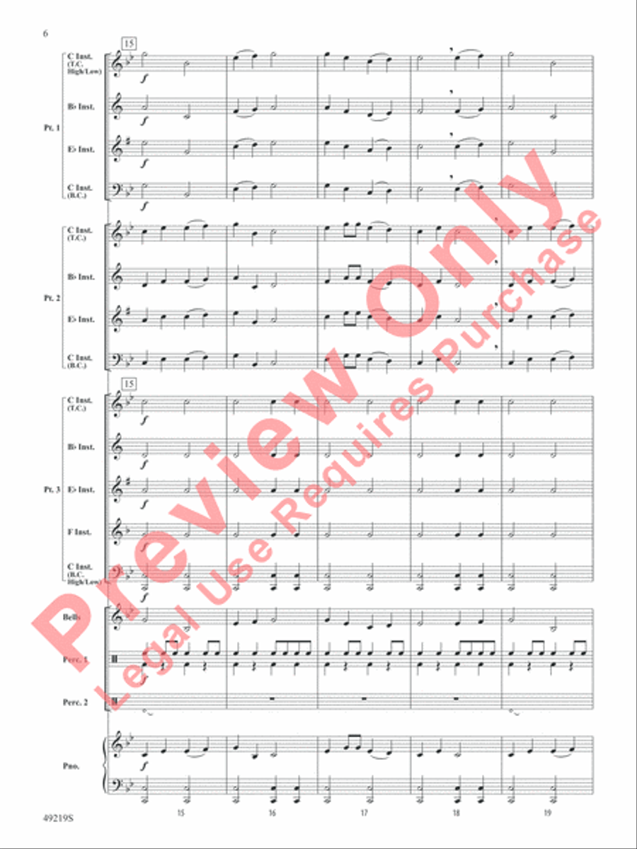 Dragon Dance Concert Band scores gallery preview page 7