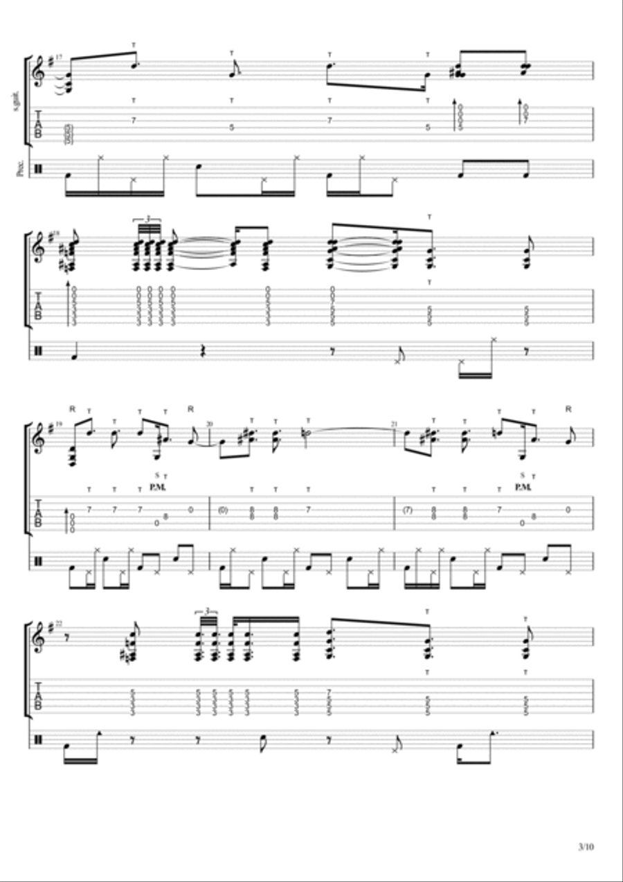 A Power In Letting Go A Power In Letting Go Electric Guitar scores gallery preview page 3