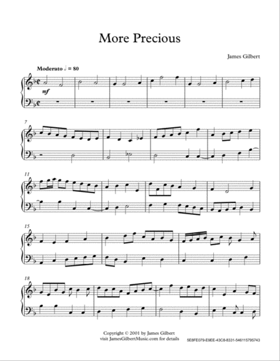 More Precious Organ Solo scores gallery preview page 2