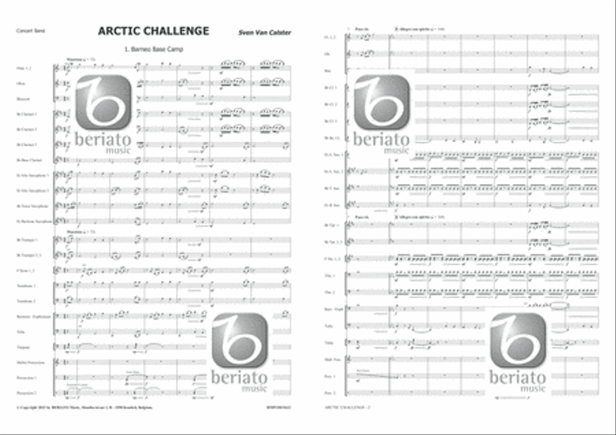 Arctic Challenge Concert Band scores gallery preview page 2