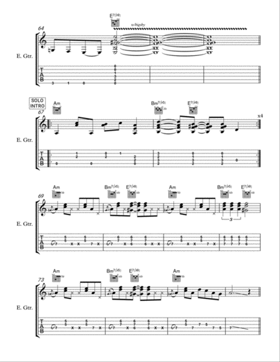Battle of San Jacinto Electric Guitar scores gallery preview page 6