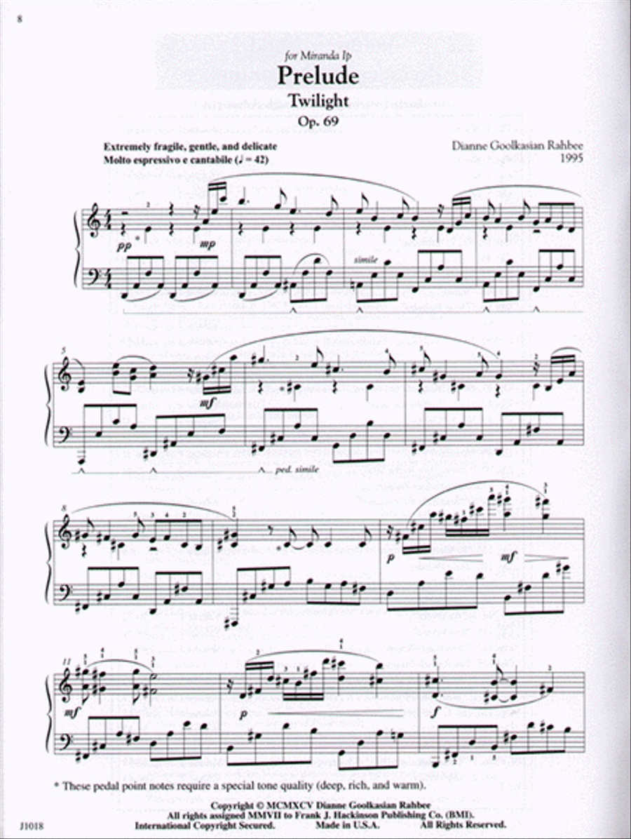 Preludes Piano Solo scores gallery preview page 3