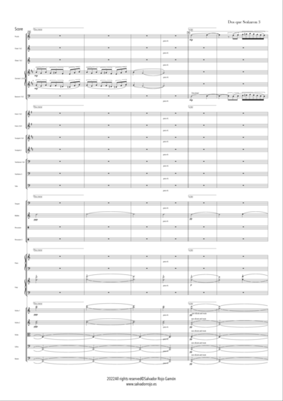 Dos que Soñaron Full Orchestra scores gallery preview page 6