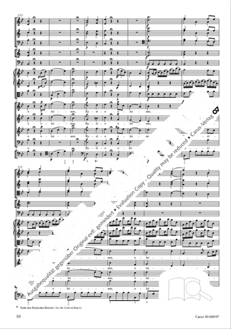 Missa Sancti Bernardi von Offida in B 4-Part scores gallery preview page 25