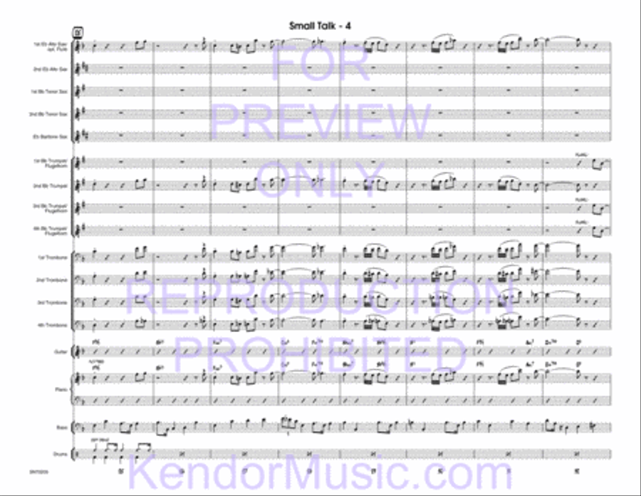 Small Talk Jazz Ensemble scores gallery preview page 5