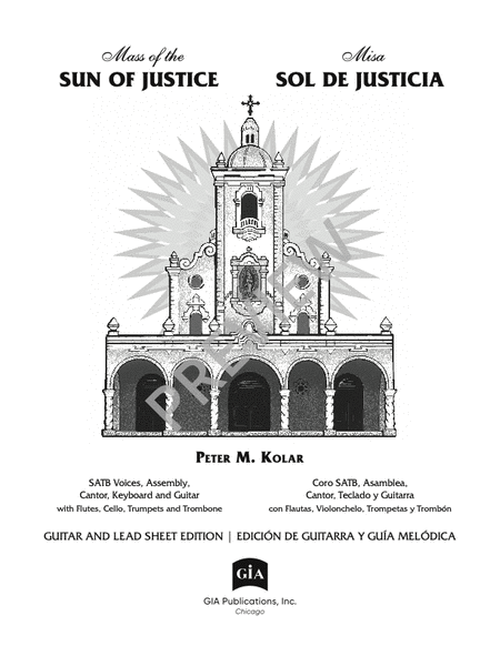 Mass of the Sun of Justice / Misa Sol de Justicia - Bilingual Guitar edition