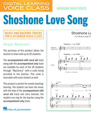 Shoshone Love Song (Medium High Voice) (includes Audio)