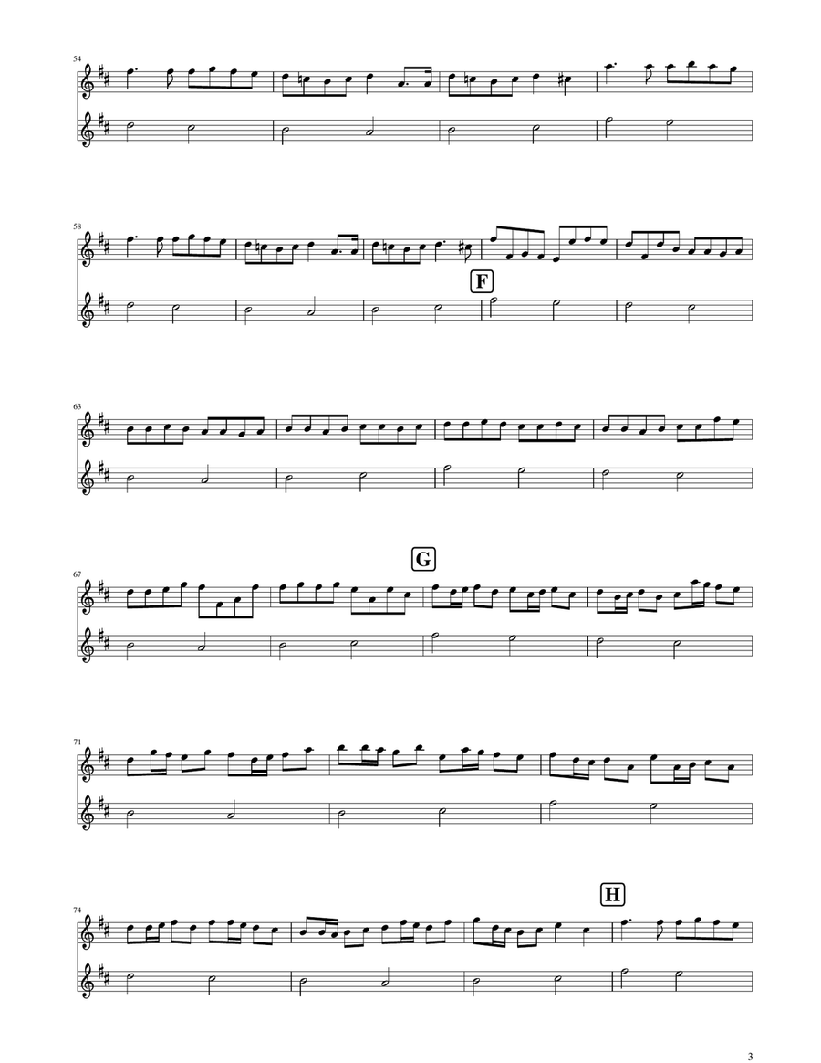 Canon in D - Violin Duet String Duet scores gallery preview page 3