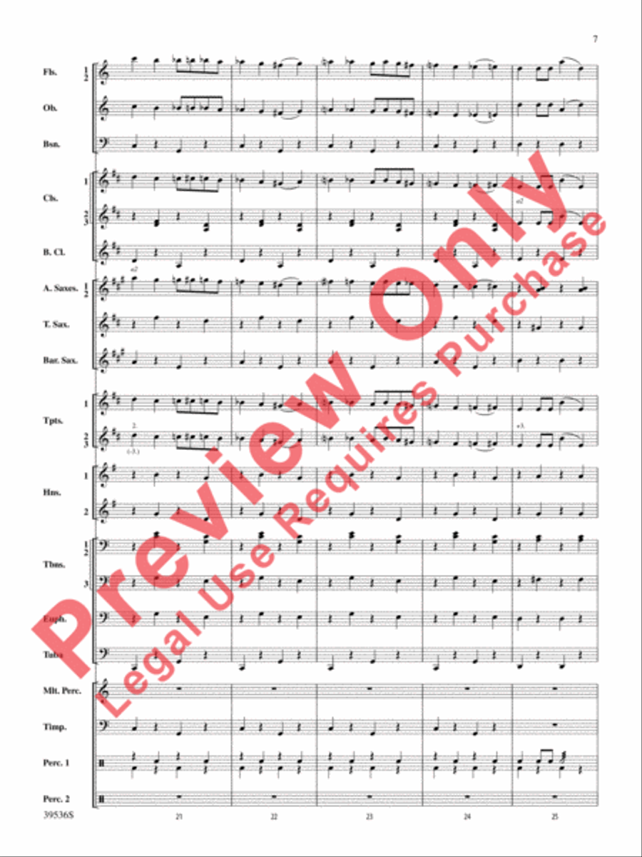 Screamers! Screamers! Concert Band scores gallery preview page 8