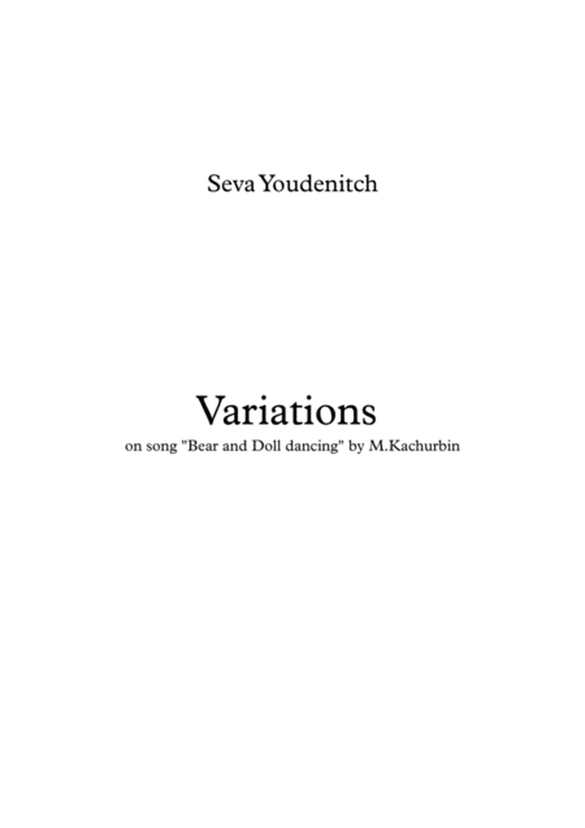 S.Youdenitch "Variations" on song "Bear and Doll Dancing" - by M.Kachurbin for Mixed orchestra image number null