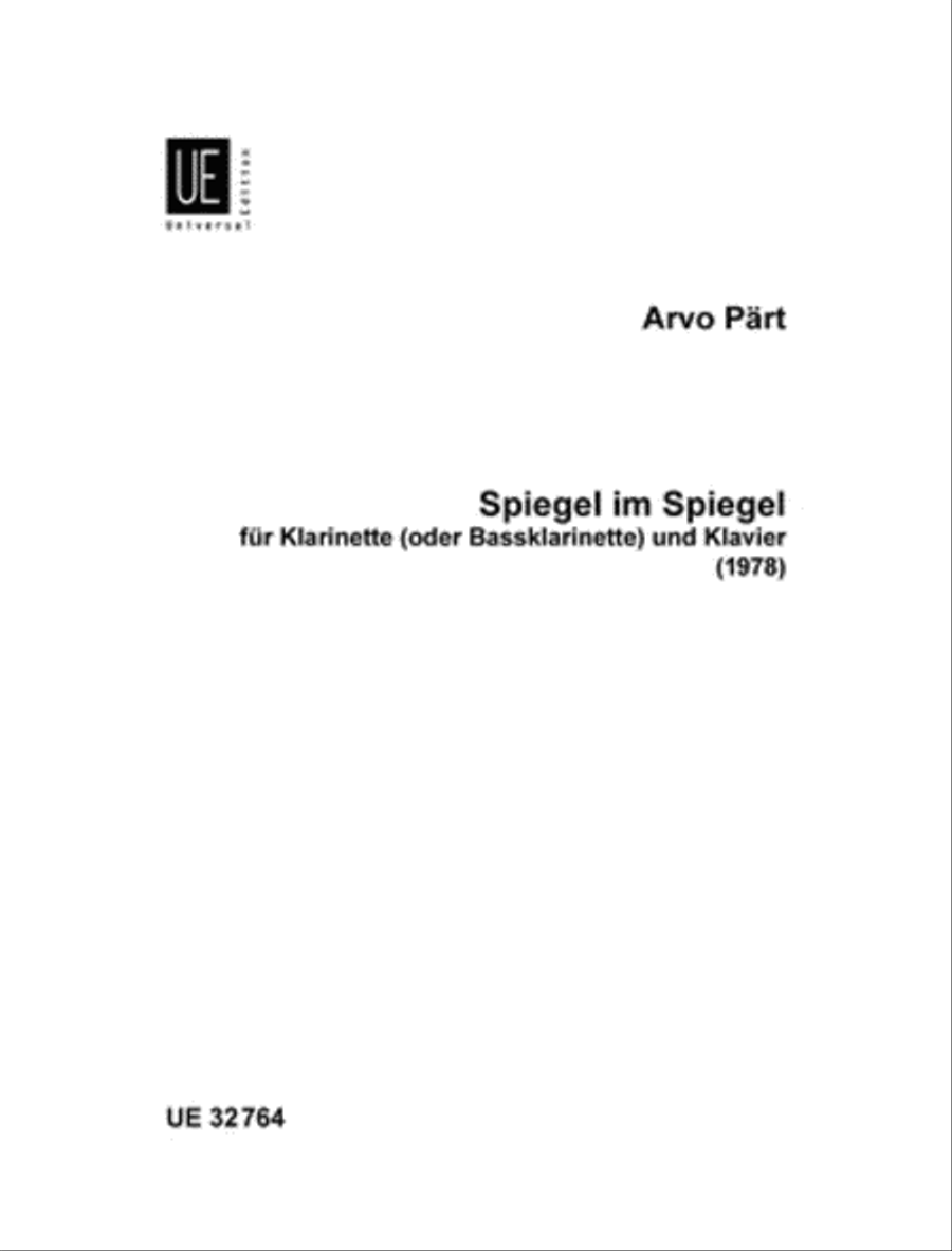 Spiegel im Spiegel Spiegel im Spiegel Chamber Music scores gallery preview page 1