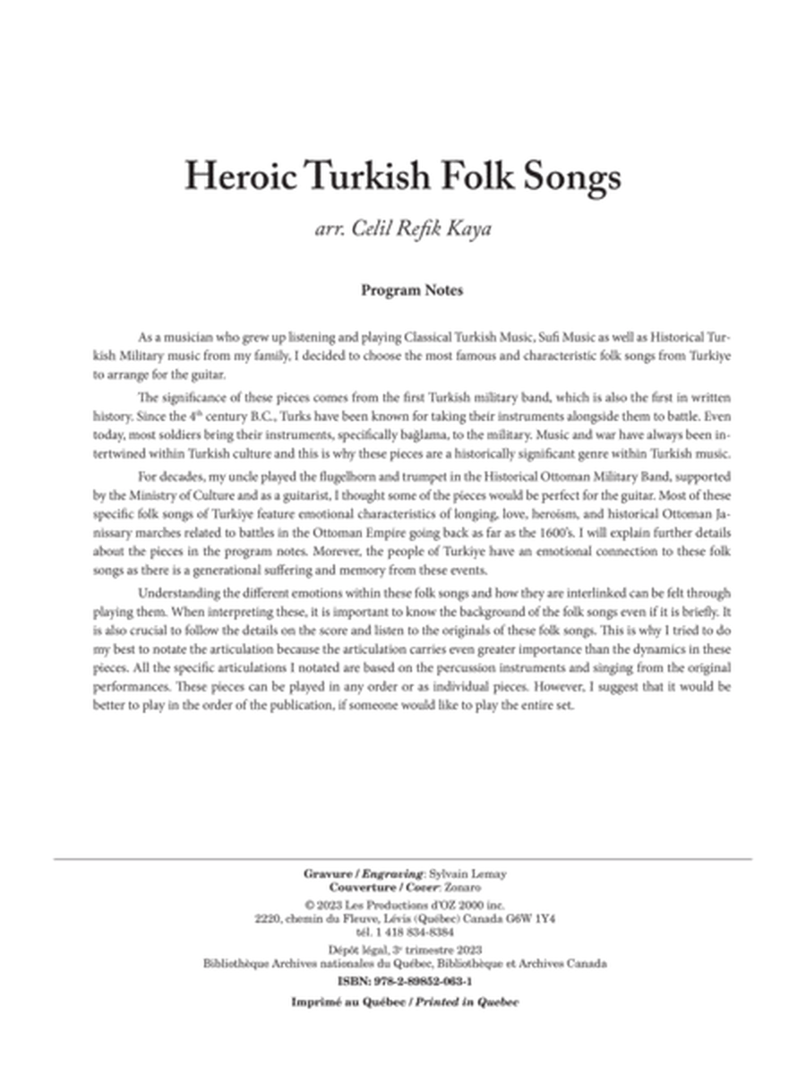Heroic Turkish Folk Songs