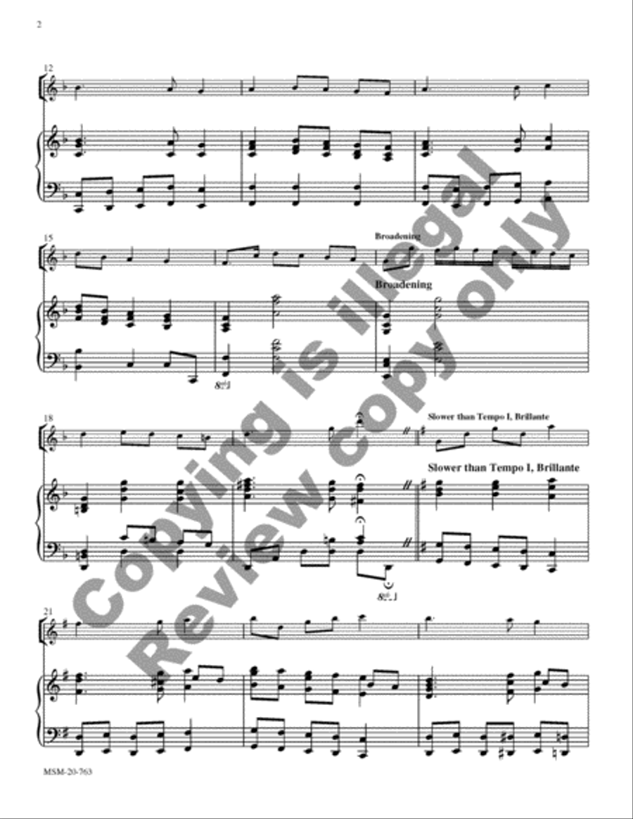 An American Suite for Violin and Piano Violin Solo scores gallery preview page 9