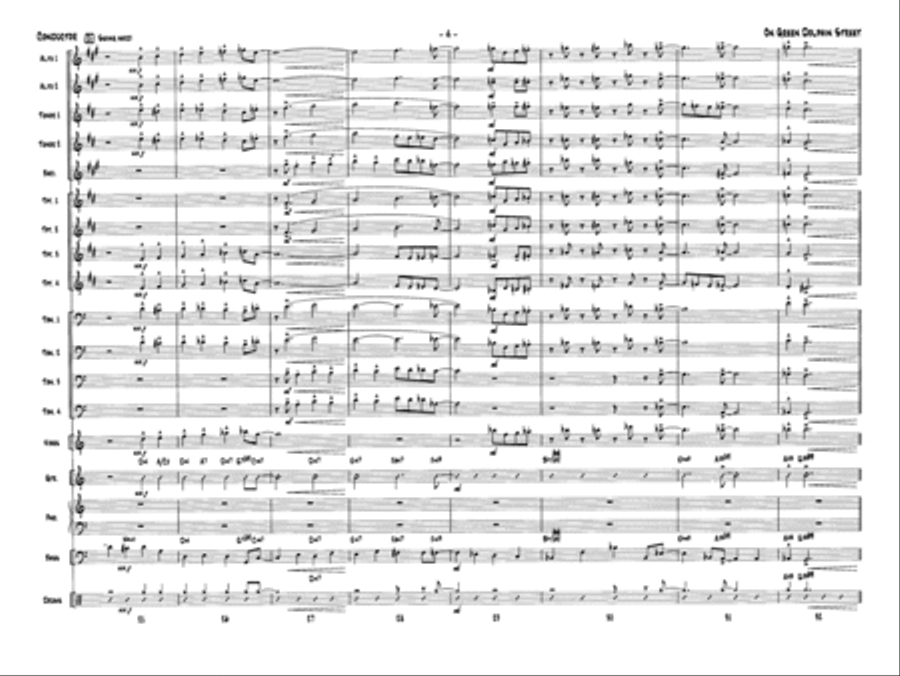 On Green Dolphin Street: Score Jazz Ensemble scores gallery preview page 6