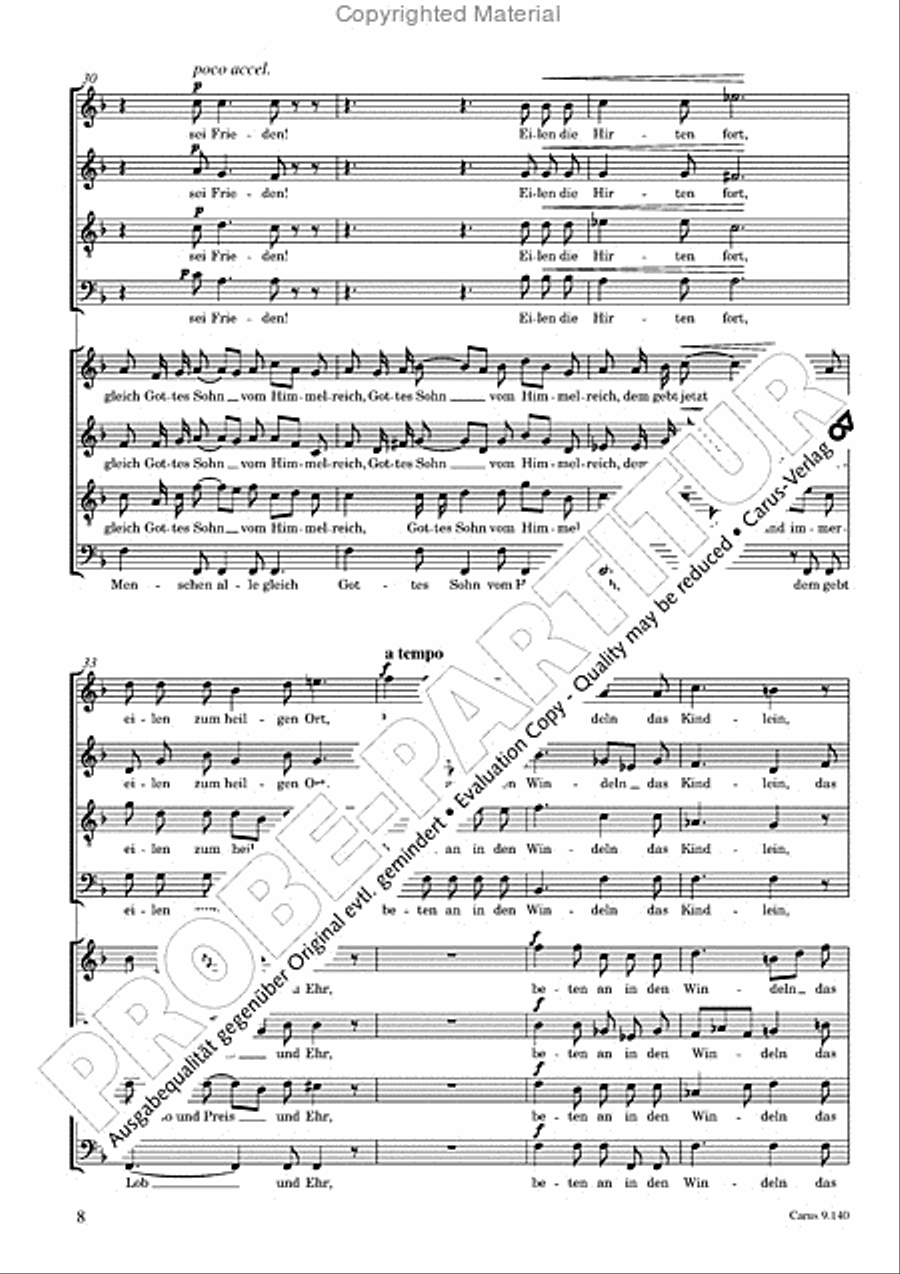 Cornelius / Gottwald: Three Christmas Songs Score scores gallery preview page 9