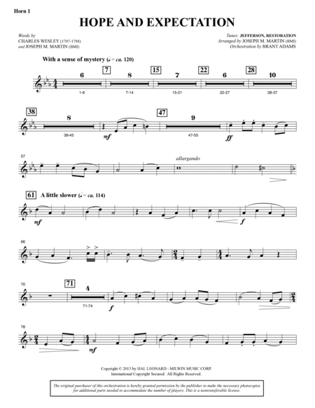 Appalachian Winter (A Cantata For Christmas) - F Horn 1