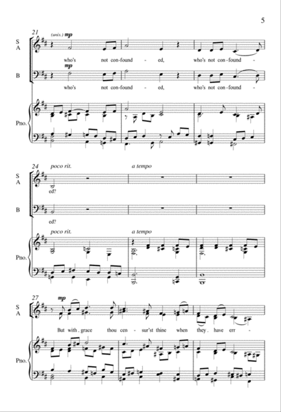 Out of My Soul's Depths (De profundis) 3-Part scores gallery preview page 5