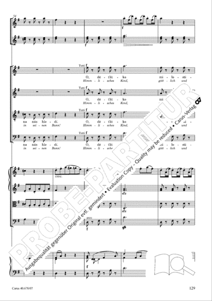 Missa pastoralis bohemica 4-Part scores gallery preview page 142