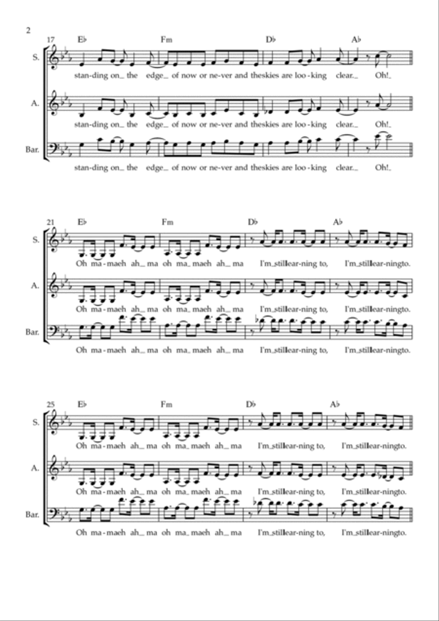 Learning To Fly 4-Part scores gallery preview page 2