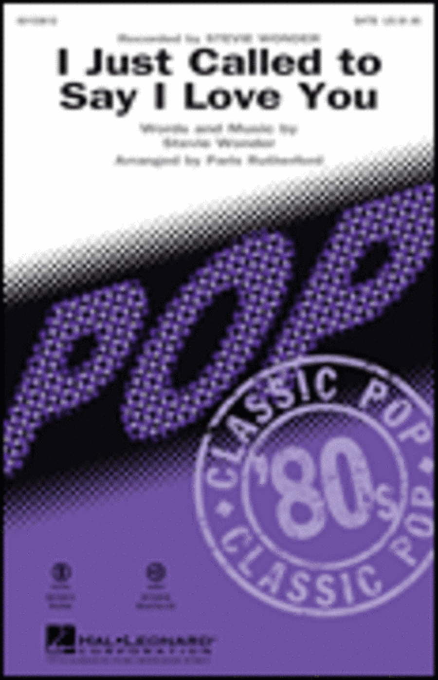 I Just Called to Say I Love You Choir scores gallery preview page 1