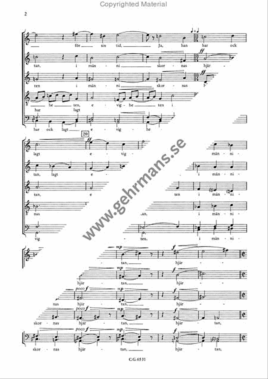Det verk SSATB scores gallery preview page 3