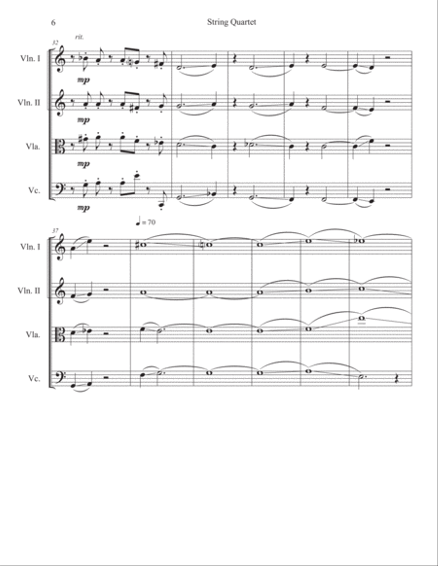 String Quartet No. 1 String Quartet No. 1 String Quartet scores gallery preview page 6