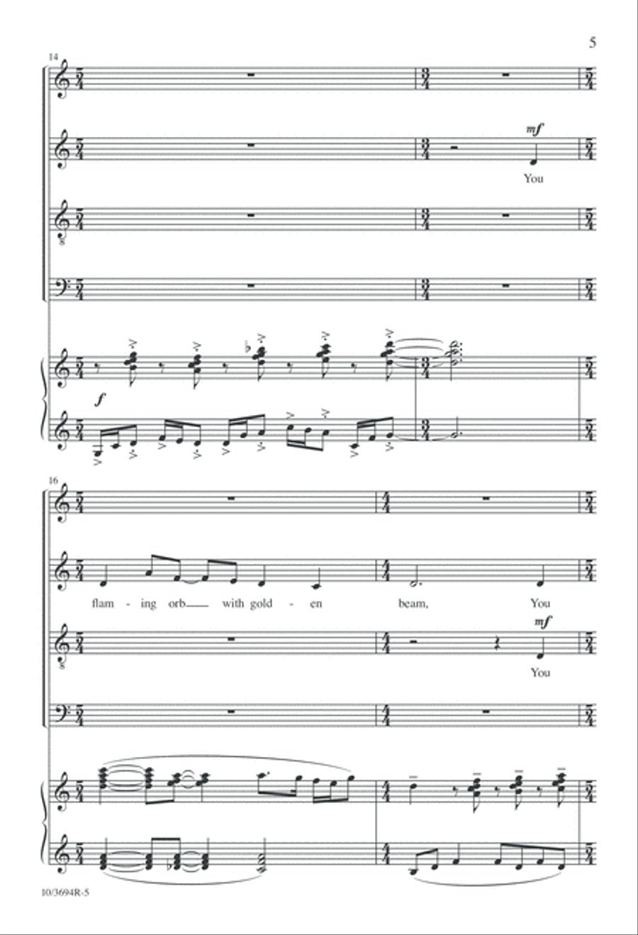 All Creatures, Lift Your Voice and Sing! 4-Part scores gallery preview page 5