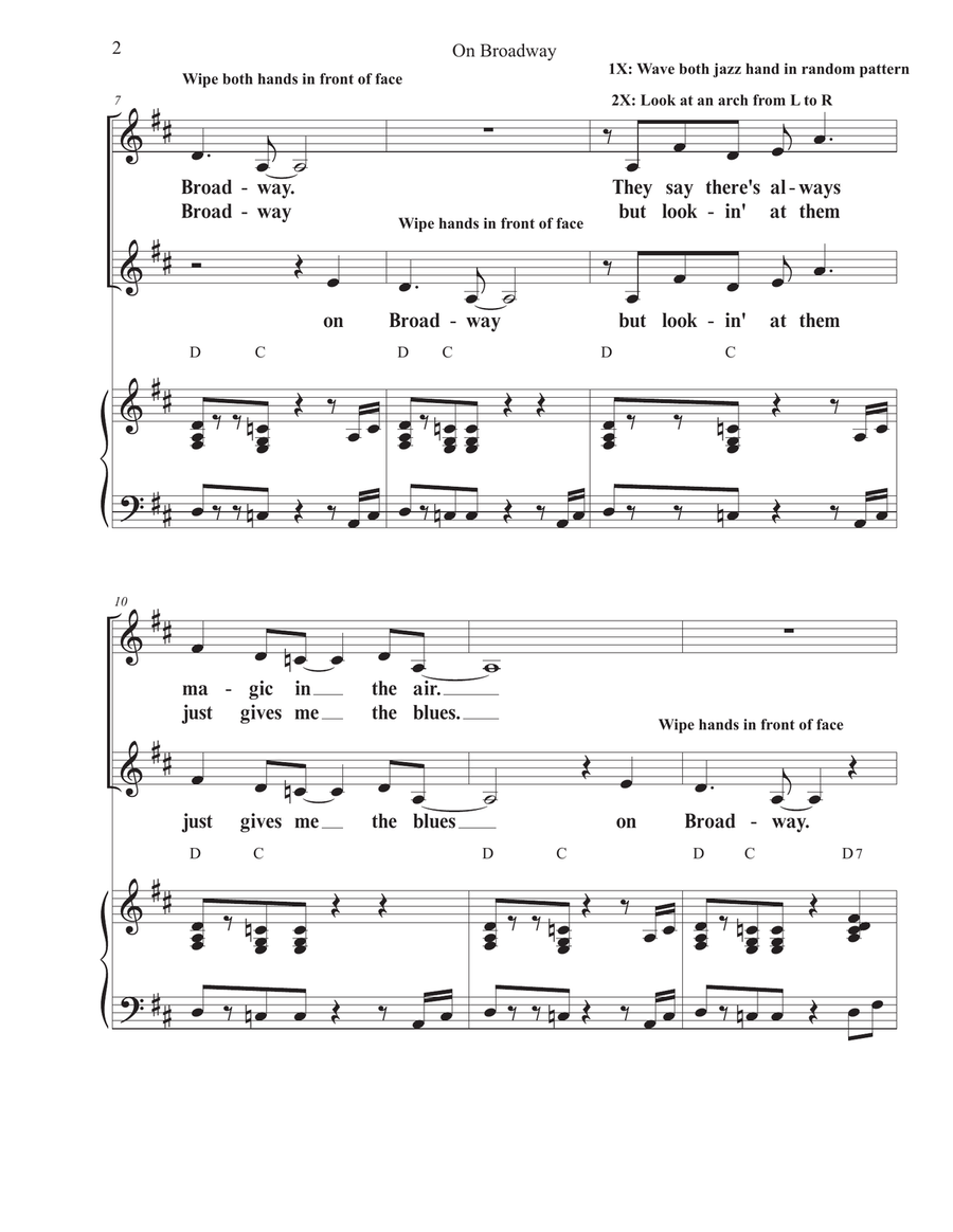 On Broadway 2-Part scores gallery preview page 2